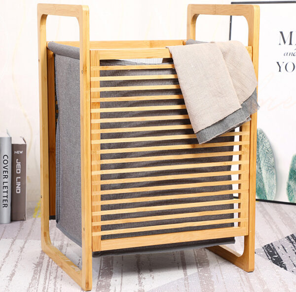 ขาย ตะกร้าผ้า Bamboo Laundry Basket