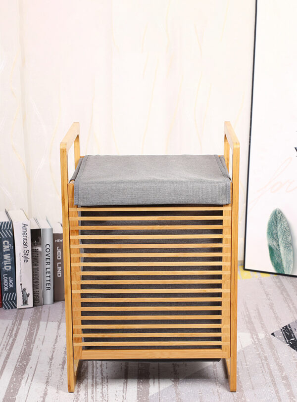 ขาย ตะกร้าผ้า Bamboo Laundry Basket