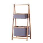 ราคา ตะกร้าผ้า Bamboo Storage Rack