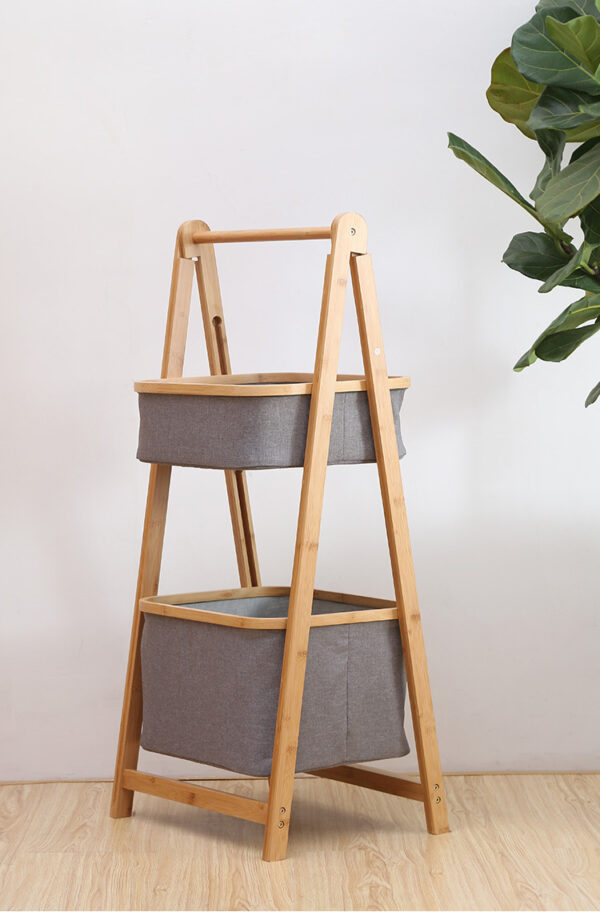 ราคา ตะกร้าผ้า Bamboo Storage Rack