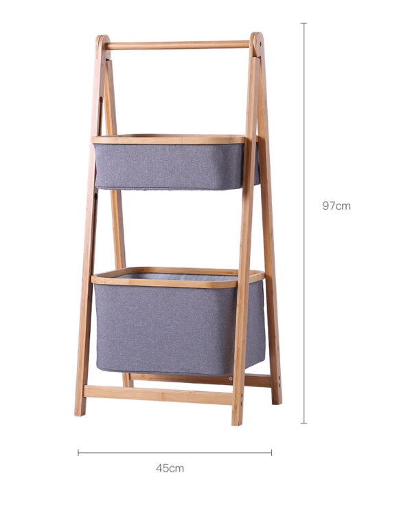 ราคา ตะกร้าผ้า Bamboo Storage Rack