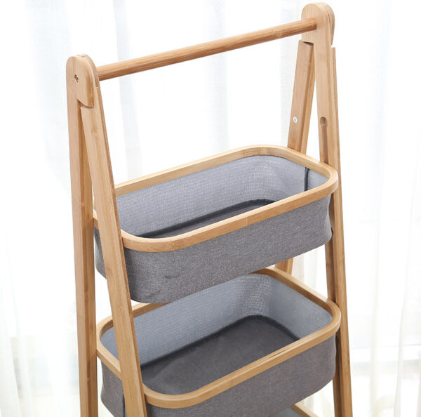 ราคา ตะกร้าผ้า Bamboo Storage Rack