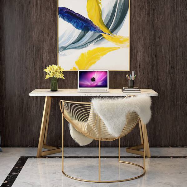 ขาย โต๊ะทำงานท็อปหินอ่อน Marble Working Table