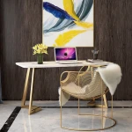 ขาย โต๊ะทำงานท็อปหินอ่อน Marble Working Table