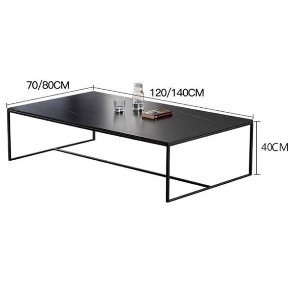 ขาย โต๊ะกลางท็อปหินอ่อน Rectangle Marble Coffee Table II