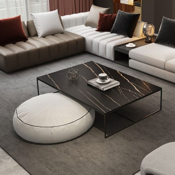 ขาย โต๊ะกลางท็อปหินอ่อน Rectangle Marble Coffee Table II