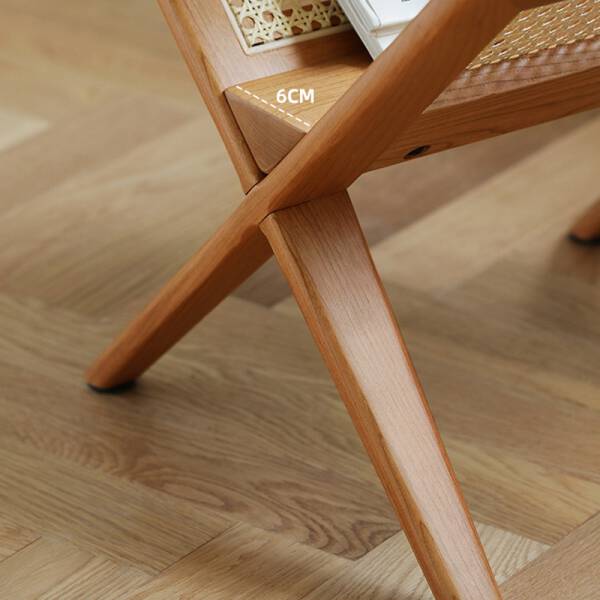 ขาย โต๊ะข้างพร้อมชั้นวางหนังสือ Wooden Magazine Rack