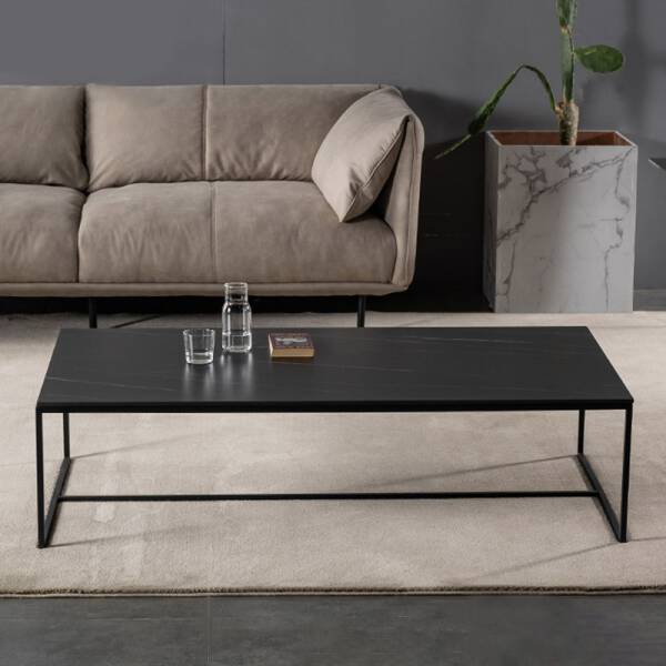 ขาย โต๊ะกลางท็อปหินอ่อน Midnight Black Coffee Table