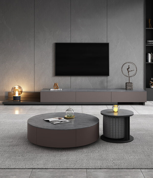 ขาย ชุดโต๊ะกลางอเนกประสงค์พร้อมม้านั่ง Round Center Table Set