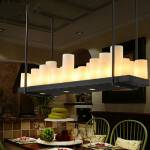 ขาย โคมไฟแขวนเพดานทรงเหลี่ยม Rectangle Candle Designed Ceiling Lamp