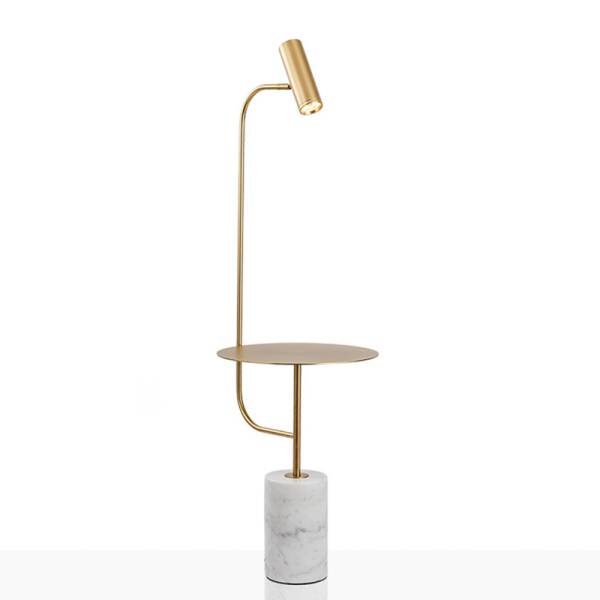 ขาย โต๊ะข้างโคมไฟตั้งพื้น Marble Side Table Lamp