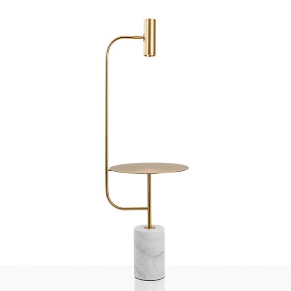 ขาย โต๊ะข้างโคมไฟตั้งพื้น Marble Side Table Lamp