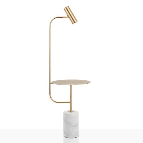 ขาย โต๊ะข้างโคมไฟตั้งพื้น Marble Side Table Lamp
