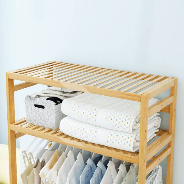 ขาย ราวแขวนผ้า Bamboo Clothes Shelf V
