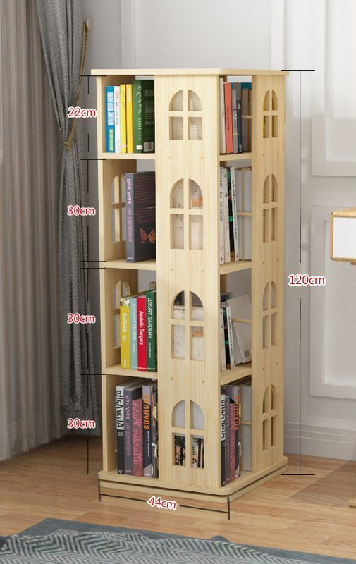 ขาย ชั้นเก็บหนังสือตั้งพื้นหมุนได้ 360 องศา Rotating Bookshelf II