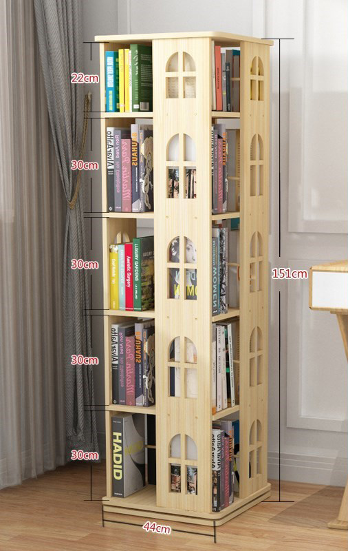 ขาย ชั้นเก็บหนังสือตั้งพื้นหมุนได้ 360 องศา Rotating Bookshelf II