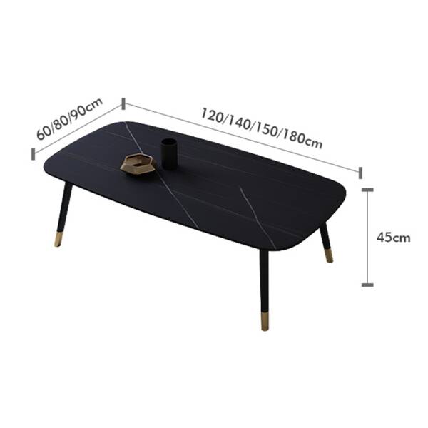 ขาย โต๊ะกลางท็อปหินอ่อน Rectangle Luxury Coffee Table