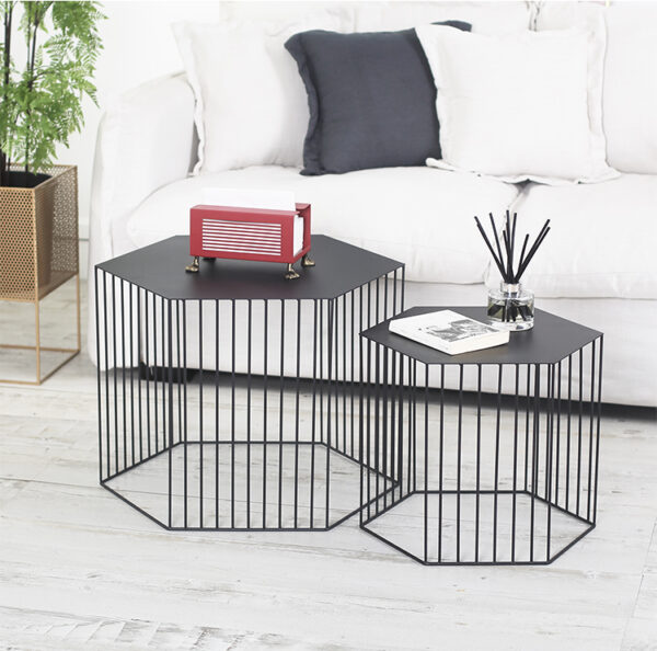 ขาย โต๊ะกลางหกเหลี่ยม Steel Hexagon Coffee Table