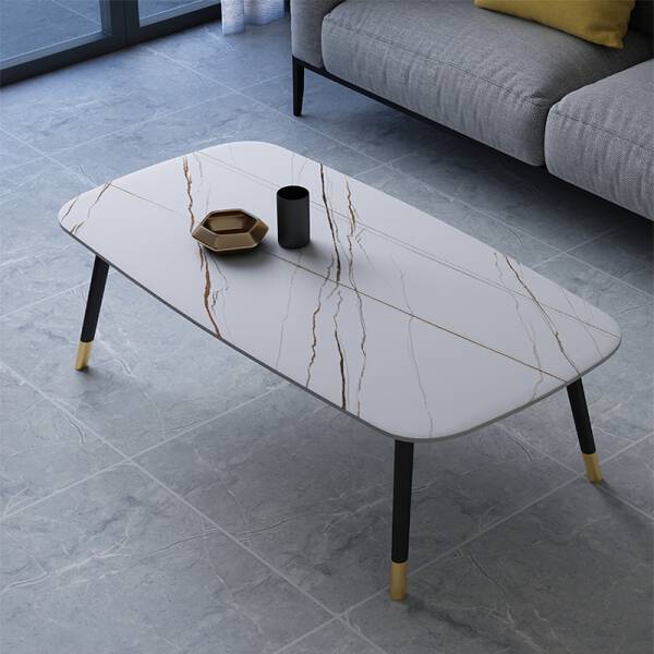 ขาย โต๊ะกลางท็อปหินอ่อน Rectangle Luxury Coffee Table