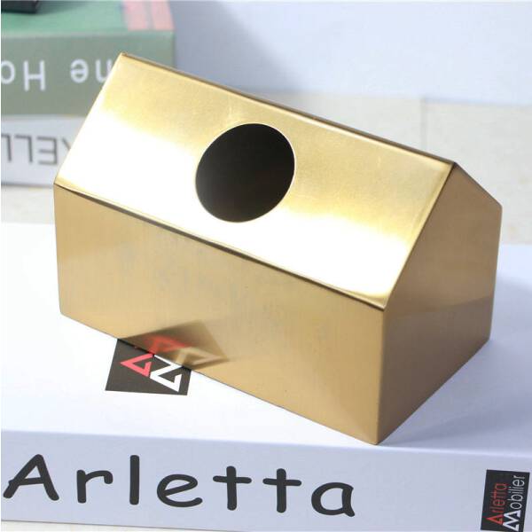 ขาย ที่ใส่กระดาษทิชชู่ตั้งโต๊ะสำหรับห้องรับแขก Golden Home Tissue Box II