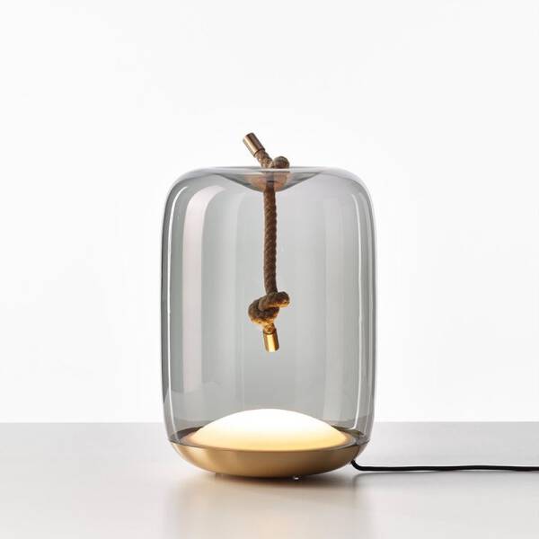 ขาย โคมไฟแก้วสำหรับตกแต่งบ้าน Rope Designed Table Lamp
