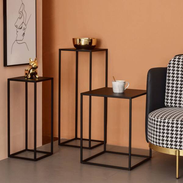 ขาย ชุดโต๊ะข้างเหล็ก Creative Side Table III
