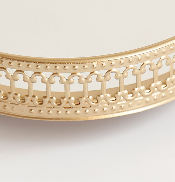 ขาย ถาดกระจกสำหรับแต่งบ้าน Golden Decorative Tray II