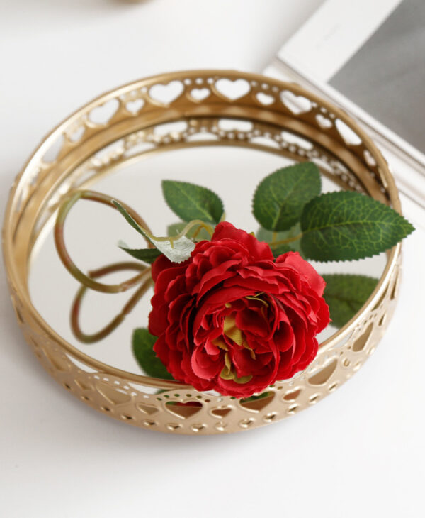 ขาย ถาดกระจกสำหรับแต่งบ้าน Golden Decorative Tray II