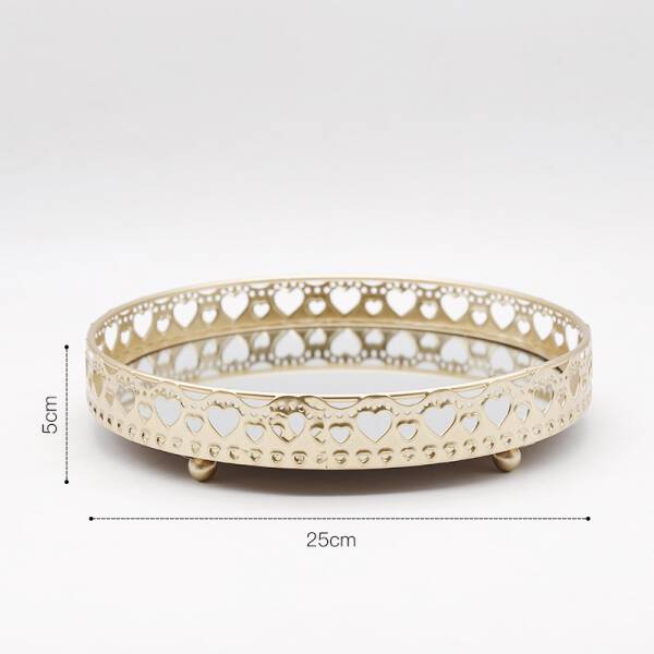 ขาย ถาดกระจกสำหรับแต่งบ้าน Golden Decorative Tray II