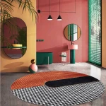 ขาย พรมตกแต่งบ้าน Circle Decorative Carpet