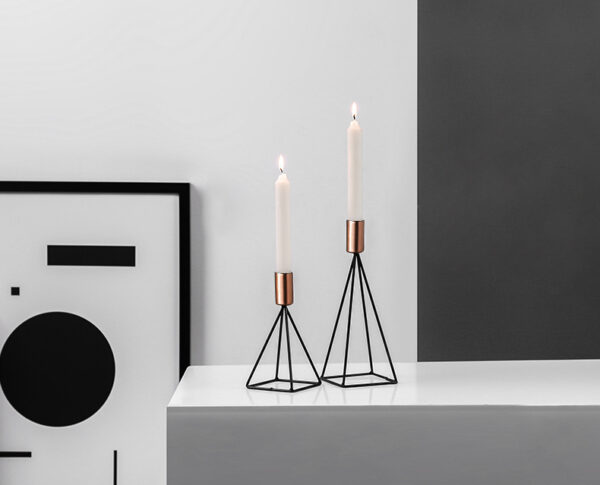 ขาย เชิงเทียนทรงกราฟฟิกสำหรับตกแต่งบ้าน Decorating Candle Holder II