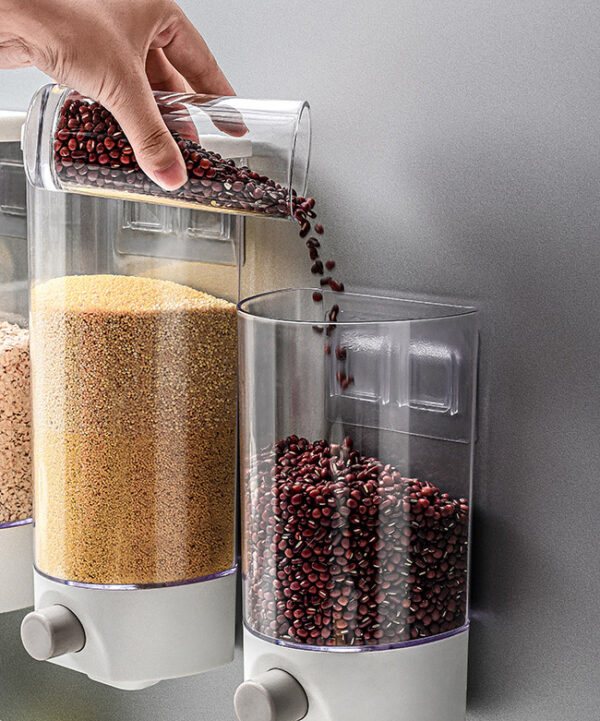 ขาย กล่องใส่ข้าวสารติดผนัง Wall Kitchen Dispenser