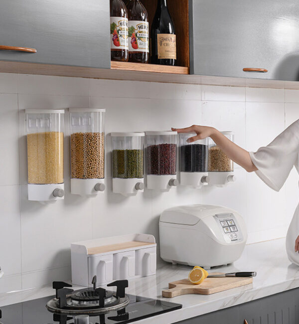 ขาย กล่องใส่ข้าวสารติดผนัง Wall Kitchen Dispenser