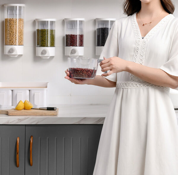 ขาย กล่องใส่ข้าวสารติดผนัง Wall Kitchen Dispenser