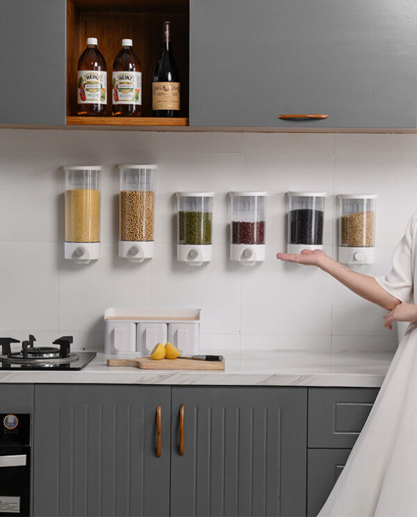 ขาย กล่องใส่ข้าวสารติดผนัง Wall Kitchen Dispenser