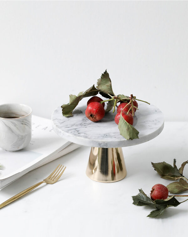 ขาย จานหินอ่อนตกแต่งบ้านสำหรับขนม Marble Decorating Display