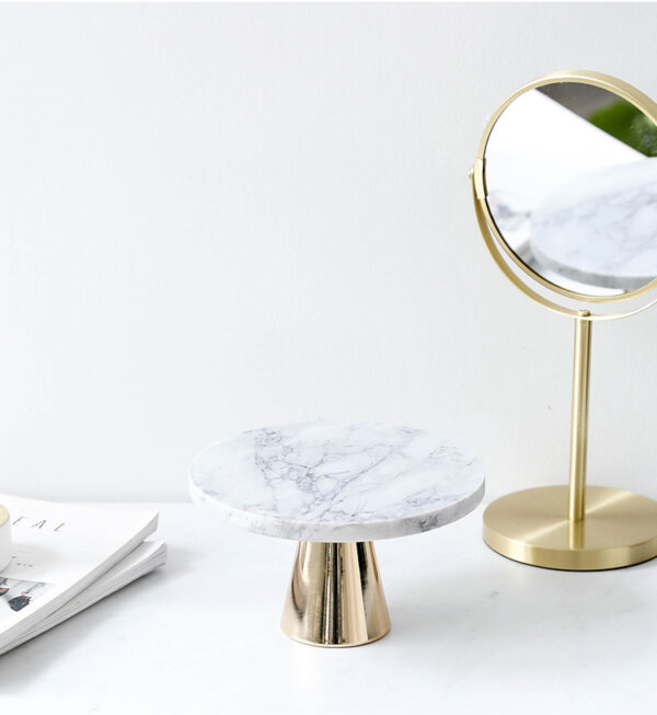 ขาย จานหินอ่อนตกแต่งบ้านสำหรับขนม Marble Decorating Display