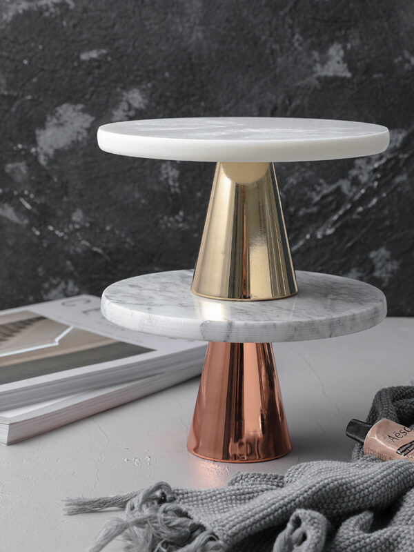 ขาย จานหินอ่อนตกแต่งบ้านสำหรับขนม Marble Decorating Display
