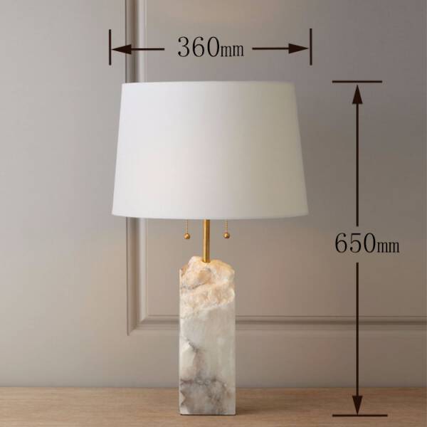 ขาย โคมไฟหัวเตียงสำหรับตกแต่งบ้าน Real Marble Table Lamp