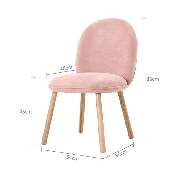 ขาย เก้าอี้พร้อมพนักพิงสำหรับตกแต่งบ้าน Velvet Decorating Chair