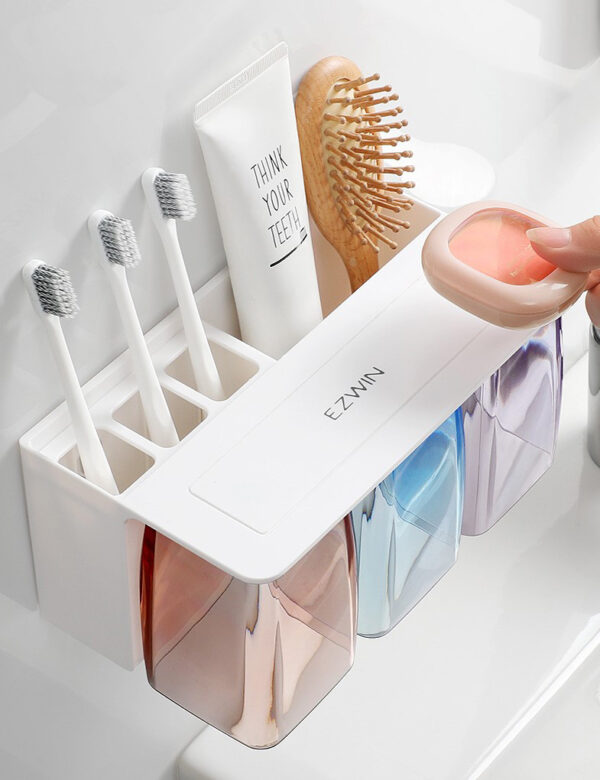 ขาย ที่จัดระเบียบห้องน้ำติดผนังพร้อมก้าวน้ำ Wall Toilet Organizer