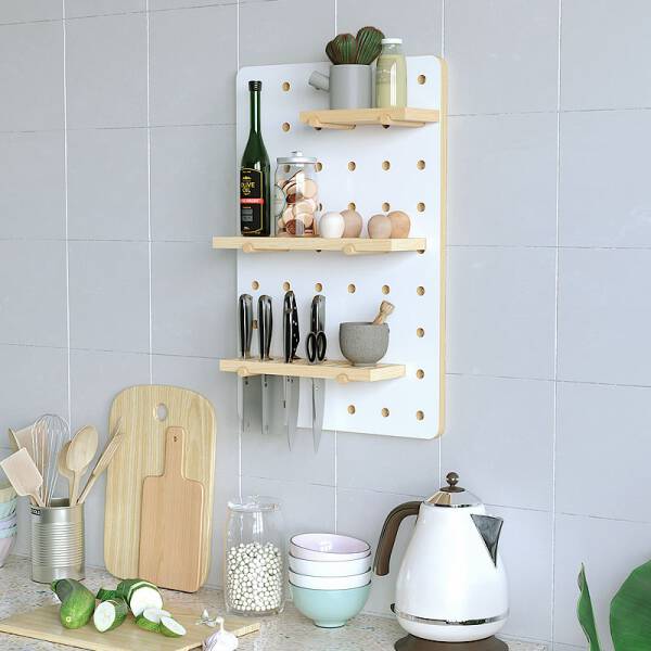 ขาย ชั้นวางของติดผนัง Kitchen Wooden Wall Hanger