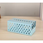 ขาย กล่องใส่กระดาษทิชชู่ตั้งโต๊ะ Rectangle Iron Tissue Box