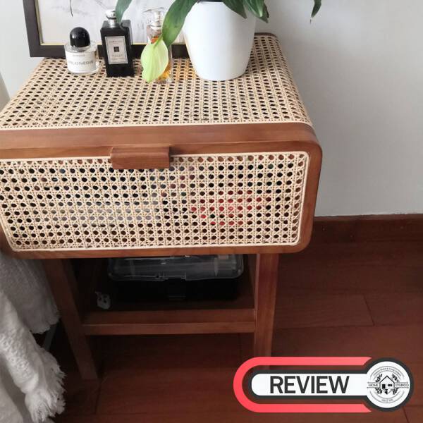 ขาย โต๊ะข้างไม้สาน Rattan Side Table III