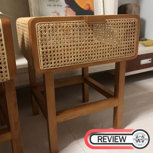 ขาย โต๊ะข้างไม้สาน Rattan Side Table III