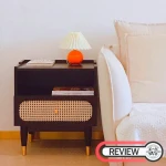 ขาย โต๊ะข้างเตียงไม้จักรสาน Rattan Bedside Table III