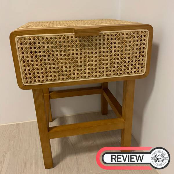 ขาย โต๊ะข้างไม้สาน Rattan Side Table III