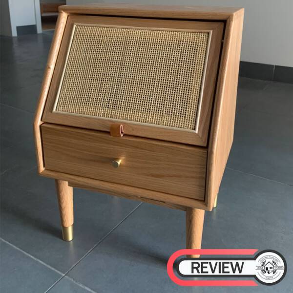 ขาย โต๊ะข้างไม้สาน Rattan Side Table V