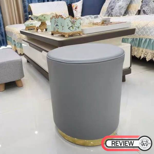 ขาย เก้าอี้สำหรับแต่งบ้าน Round Leather Stool