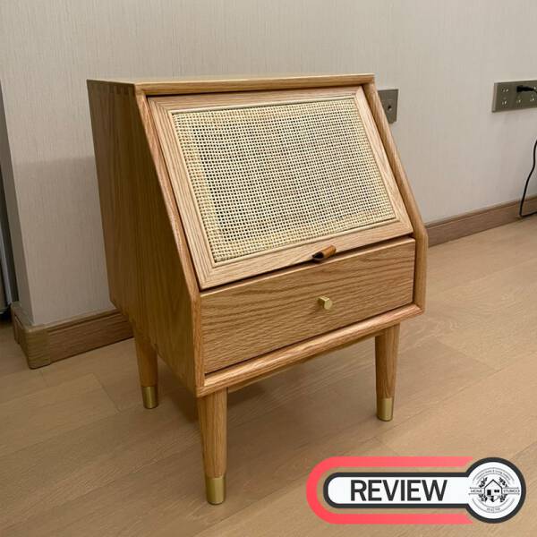 ขาย โต๊ะข้างไม้สาน Rattan Side Table V